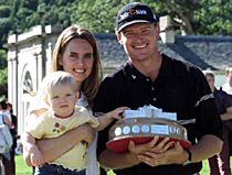 Ernie Els keskittyy tälläviikolla vaimonsa synttäreihin ja tyttärensä Samanthan kanssa leikkimiseen &copy Getty Images