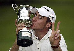 Ian Poulter juhli Roomassa jo toisen kerran Italian avointen voittoa &copy Getty Images