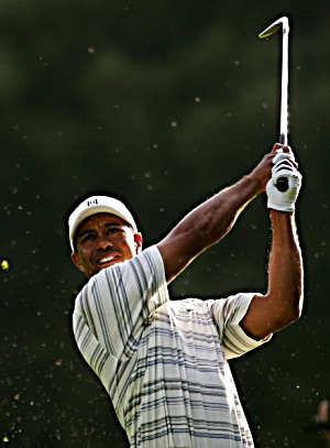 Tiger Woods pelaa runsaasti spinnaavalla pallolla &copy Getty Images