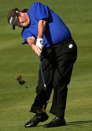 Uusintaspesialisti.  Steve Lowery otti PGA Tourilla kolmannen play-off voittonsa sunnuntaina. &copy Getty Images