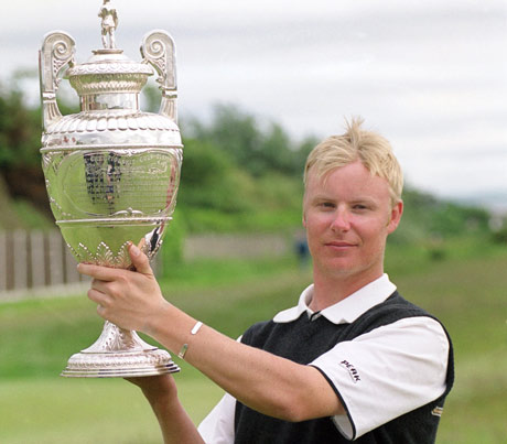Tästä kaikki alkoi. Mikko Ilonen voitti British Amateur Openin vuonna 2000.  &copy Getty Images