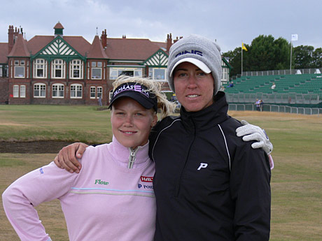 Minea Blomqvist ja Louise Stahle ovat yhdessä Suzann Pettersenin kanssa skandinaavien suurimpia toivoja LPGA Tourilla kaudella 2009. Kuva Ville Kalliala.
