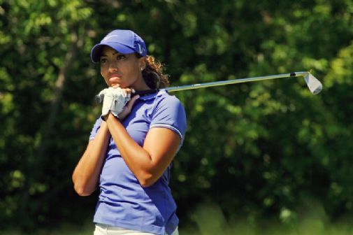 Cheyenne Woods on LPGA Championshipin seuratuimpia pelaajia.  &copy Getty Images