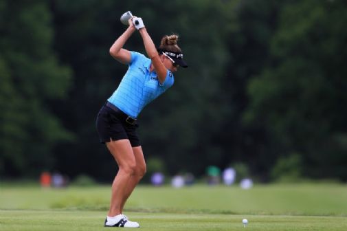 LPGA-kiertueen edellisen kilpailun voittanut Brittany Lang pelaa tällä viikolla Arkansasissa.  &copy Getty Images