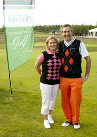 Susanna ja Ilkka Särkinen ovat pyörittäneet Golf Tailors -yritystään kymmenen vuotta.