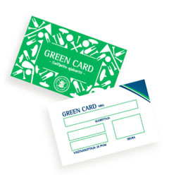 Green card.