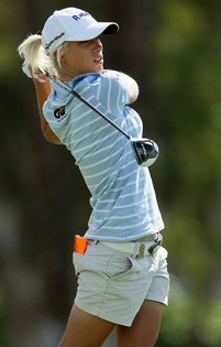 Melissa Reid tavoittelee pelioikeutta LPGA Tourille.  &copy Getty Images