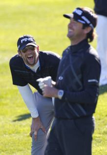 Phelps teki kisadebyyttinsä Pingin pelaajana PGA Tourin Phoenix Openin pro-amissa pelikaverinaan <a href=