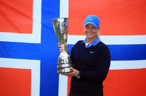 Suzann Pettersen voitti syyskuussa Ranskassa pelatun Evian Championshipin joka oli ensimmäistä kertaa major-turnaus. Kuva: Gettty Images
