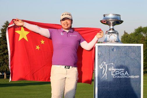 Shanshan Fengin suurin saavutus on LPGA Championshipin voitto vuodelta 2012.Kuva Getty Images