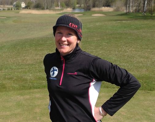 Hanna Michelssonilla on varsin suuri rooli Tallink Siljan golfiin liittyvissä aktiviteeteissä.