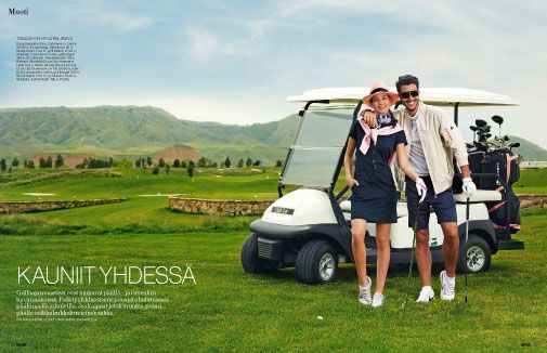 Kauden golfvaatteet ovat mukavia päällä, hyvännäköisiä ja värikkäitä. Oman persoonan voi tuoda esiin asusteilla.