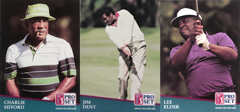 Vuoden 1991 Pro Set -sarja muistuttaa, että mustia pelaajia oli PGA Tourilla huomattavasti nykyistä enemmän.