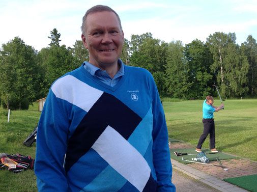Timo Laitisella on riittänyt runsaasti juttuseuraa golfiin liittyvissä asioissa puheenjohtajaksi ryhtymisensä jälkeen.