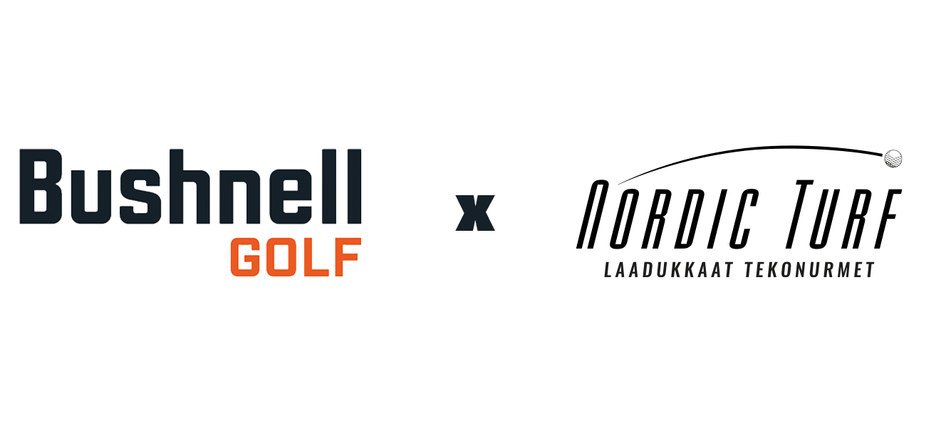 Bushnell Launch Pro & Nordic Turf logo